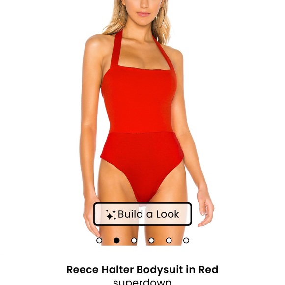 Superdown Scarlet Halter Bodysuit - Picture 1 of 4